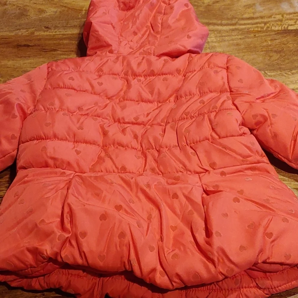 Cherokee Pink Heart Winter Jacket Size 3T